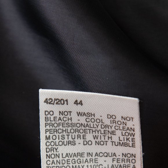 Max Mara Wool Blazer 100% Virgin Wool 3 Button Black White Navy Blue Size 10 - Picture 8 of 10